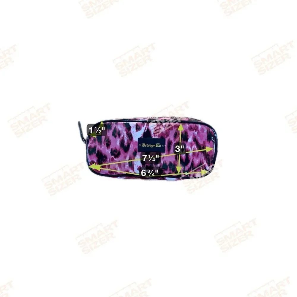 Betsey Johnson Vintage Y2K Betseyville Hot Pink Cheetah Print Purse Set